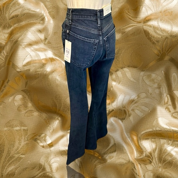 NWT 7 For All Mankind ‘Mega Flare’ Ultra High-Rise Jeans in “Sunbeam” Size 23 - Picture 9 of 16